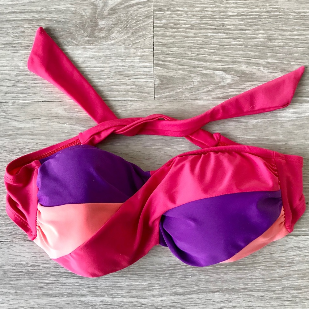 Xhilaration Bikini Top - Pink / Purple - Size S